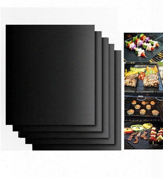 Bbq Grill Mat Non-stick Reusable Bbq Tools Cooking Baking Microwave Mats Resuable Barbecue Sheet Pad Heat Resistance Barbecue Supplies