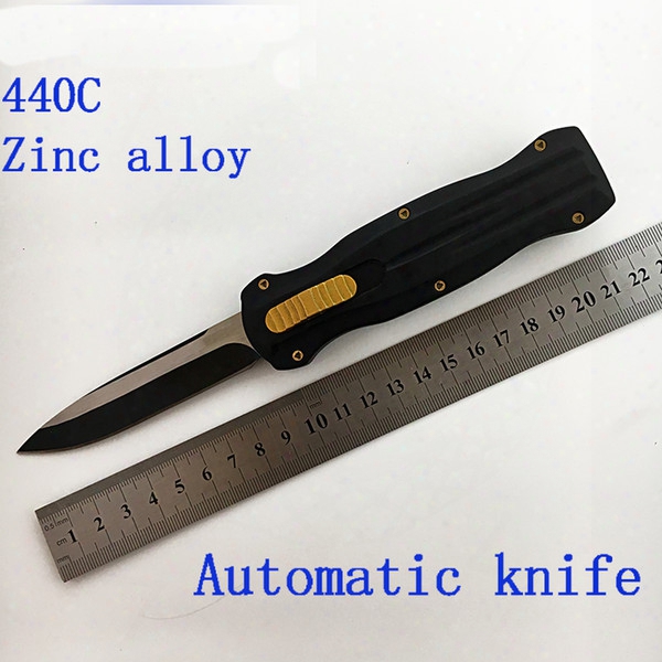 Bench Cutting Tool Outdoor Automatic Knife Spring Model Portable Tactical Knife Collection 1 Pc Free Shipping 440 C Zinc Aluminium Alloy