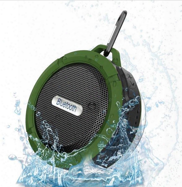 C6 Waterproof Dustproof Outdoor Bluetooth Speakers Tf Wireless Music Loudspeaker Suction Cup Shower Bicycle Speaker For Bike/bathroom