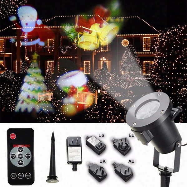Christmas Halloween Decoration Projector Light 12 14 15 16 Patterns Outdoor Garden Waterproof Lawn Snowflake Landscape Lamp Holiday Party