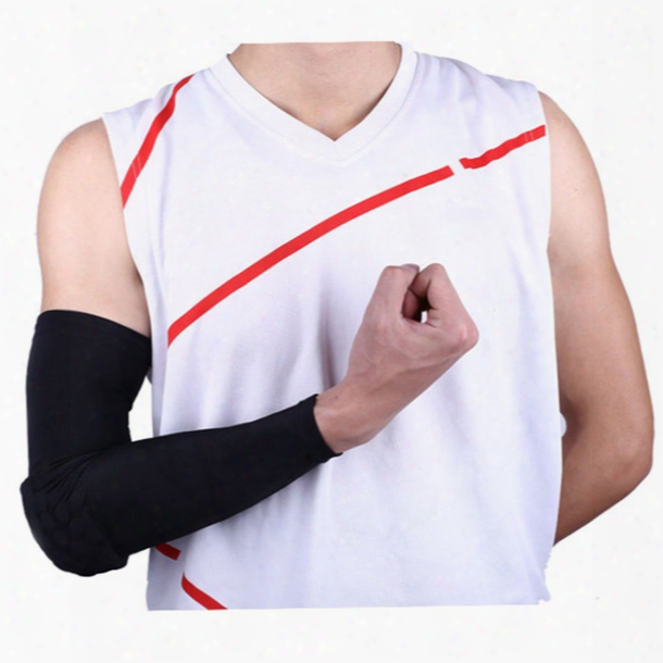 Crashproof Sports Flexible Basketball Althelets Arm Sleeve Elbow Pads Support Honeycomb Pad Outdoor Cycling Protect Sports Safety Sleeves