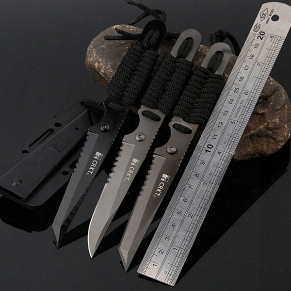 Crkt Tactical Diving Fixed Blade Knife 3cr13 Blade Outdoor Camping Survival Knife High Tool Knife Three Types To Choose 3004028