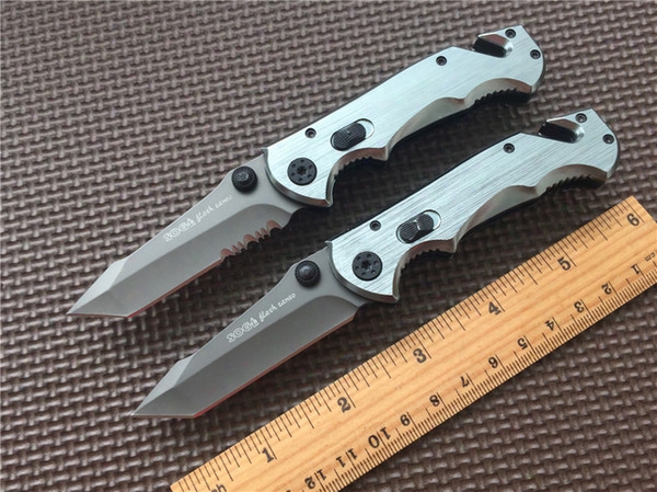 Drop Shipping Sog Edc Pocket Knife Folding Blade Knife 440 Steel Serrated Outdoor Knife Hunting Knife Camping Knives Christmas Gift