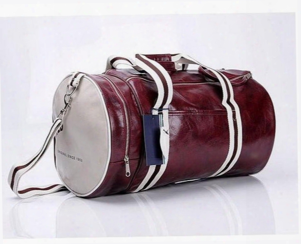 Duffle Bag Outdoor Sports High-quality Pu Soft Leatherr Men Luggage & Travel Gym Bag