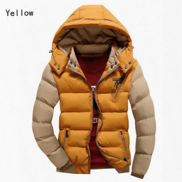 Fall-2016 New Arrival Men Jacket Warm Cotton Coat Mens Casual Hooded Jackets Handsome Outdoor Thicking Parka Plus Size Xxxl Coats