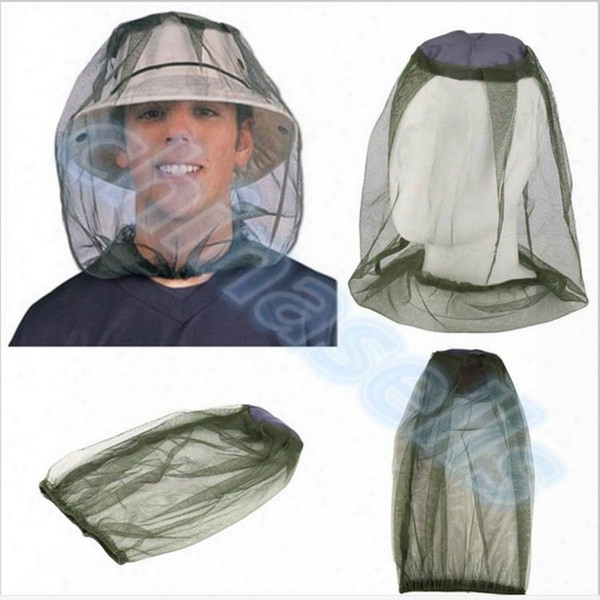 Fishing Midge Mosquito Insect Hat Bug Mesh Head Net Face Protector Travel Camping Outdoor Gear Kit