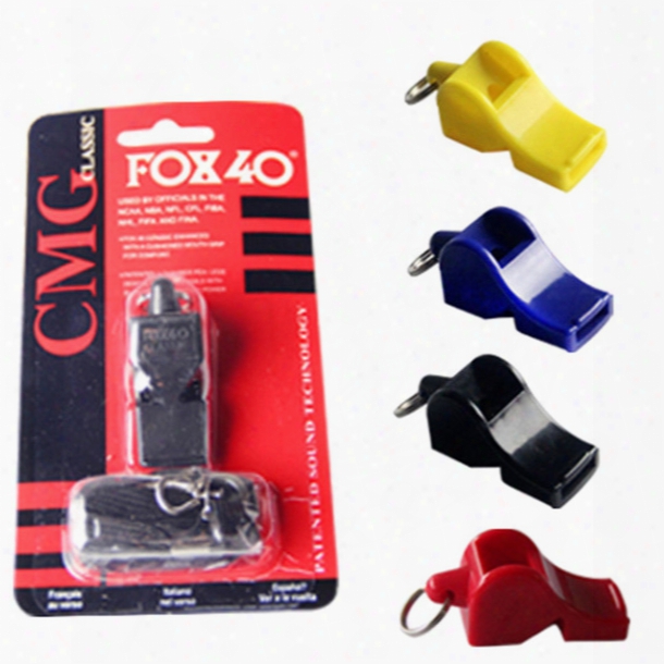 Fox40 Whistle Plastic Fox 40 Soccer Football Basketba Ll Hockey Baseball Sports Classic Referee Whistle Survival Outdoor Sports