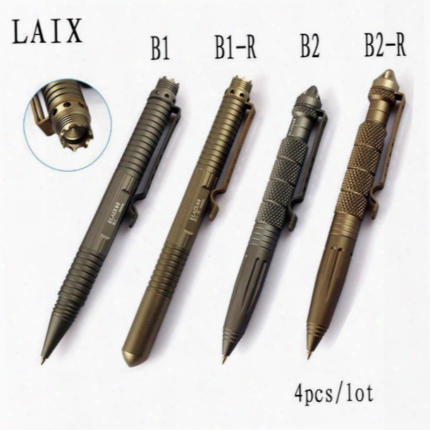 Free Shipping 4pcs/lot Laix Tactical Pen For Self Defense Multi-function Sself-defense Pens Self Protection Weapon Outdoor Set