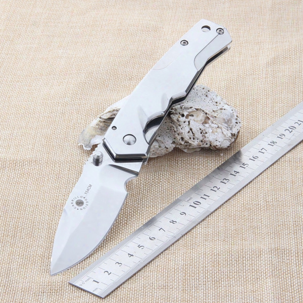 Free Shipping Brand New Gb Folding Knife 440 Full Steel Outdoor Small Knife Camping And Hunting Knife Outdoor Survival Camping Tools Edc