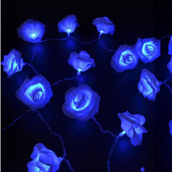 Led String Lights 20 Rose Style Outdoor String Pendant Lights Outdoor Decoration Lamps For Wedding Party Christmas Halloween Home Commercial