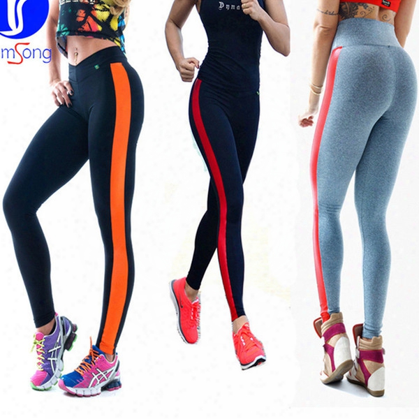 New Hot Good Selling Ladies Women Outdoor Sports Slim Shaping Yoga Pants Thong Stitching Leggings Fitness Trousers