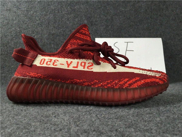 New Red Zebra 350 Boost V2 Da9568 Trainers Kanye West Boost 350-v2-sply Men & Women Running Shoes Sent With Box