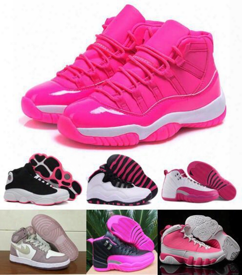 New Women Basketball  Shoes Air Re Tro Pink Series Sneakers Superior Quality Outdoor Discount Original Retro Sports Replicas Size 36-40