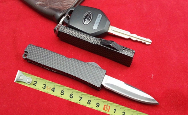 Outdoor Gear Mini Pocke Knife 440 Blade 440 Blade Black Carbon Fiber Cmouflage Handle Popular Knife Keychain Tactical Knives Gift B20l