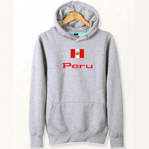 Peru Flag Hoodies National Newest Arrive Sweat Shirts Fleece Clothing Pullover Coat Outdoor Cotton Jacket Brushed Sweatshirts