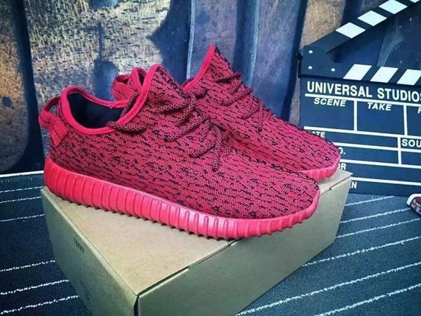Red October Sneaksrs Shoes  Red Kanye West Boost 350 Shoes Cheap Price Wholesale Shoes Accepted Drop Shipping