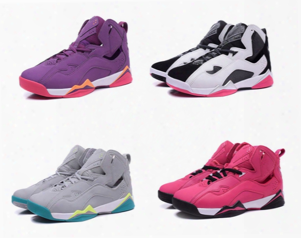 Retro 7 Vii Basketball Shoes For Women True Flight Dan 7s Outdoor Sneakers Come With Receipt/bag/sock/box