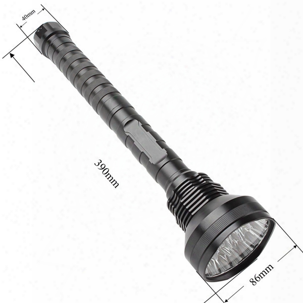 Waterproof 24x Xml T6 Led Flashlight 5 Modes Torch 26650/18650 Camping Lamp Light Tactical Flashlights Lef_00l