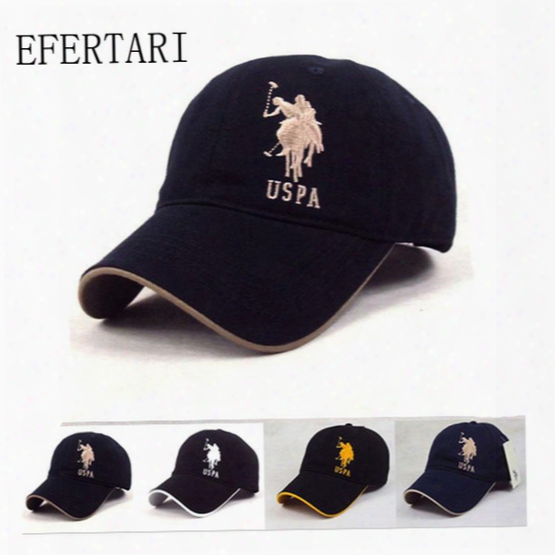 Wholesale- 2017 Snapback Hats Men Polo Baseball Cap Sports Hat Summer Golf Caps Outdoor Casual Cotton Sunhat Travel Casquette Polo Caps