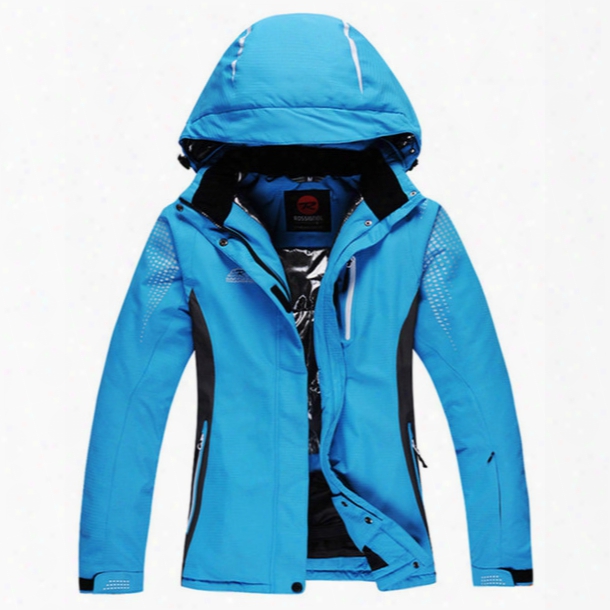 Wholesale- 2017 Winter Men&#039;s Ski Jacket Waterproof Windproof Breathable Ski Coat Warm Outdoor Mountaineering Snowboarding Jackets Hfx