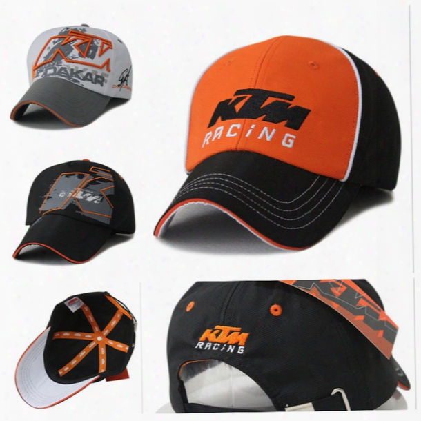 Wholesale-3 Colors Moto Gp Ktm Racing Cap Outdoor Sports Motorcycle Hat Women Men Casual Baseball Cap Bones Snapback F1 Caps Hats Gorras