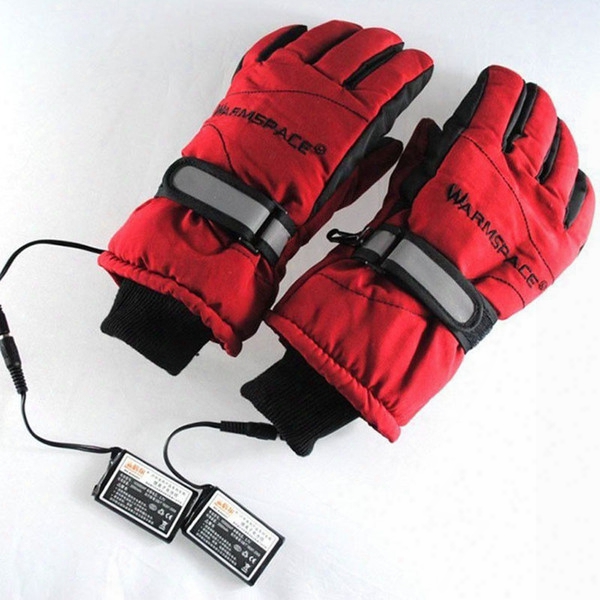 Wholesale- 3.7v/2000mah Electric Heating Gloves,outdoor Sport Ski Motorcycle Lithium Battery Self Heated Gloves,warm 3 Hours
