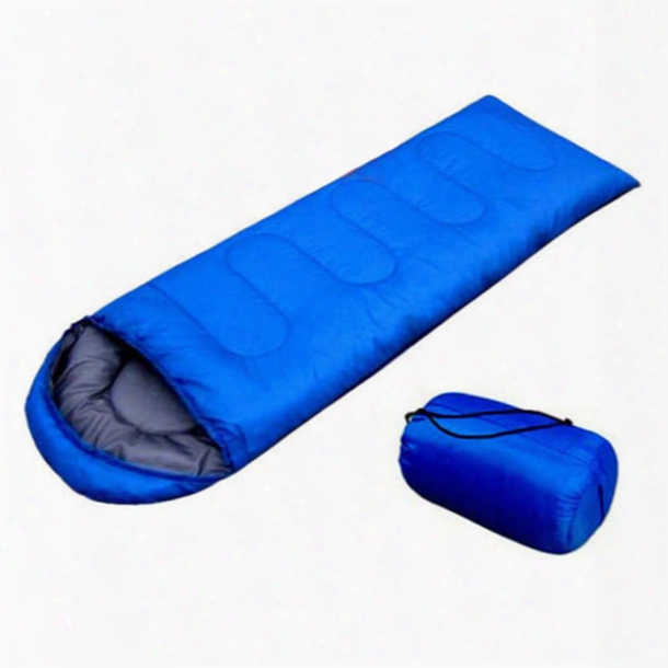 Wholesale- Jho-outdoor Waterproof Travel Envelope Sleeping Bag Camping Hiking Carrying Case Blue