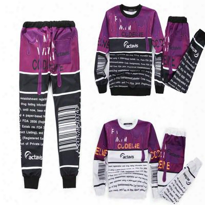 Wholesale-new Mens Joggers Coffee&letter Printed Funny Suit Tracksuit For Men/women/girl/boy Outdoor Joggers&hoodies Set Outfit
