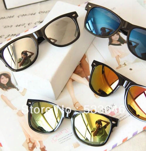 Wholesale-op-10 Pcs/lot + New Arrivals Fashion Reflective Anti-reflectivee Polarized Lenses Unisex Glasses Sunglasses Outdoor