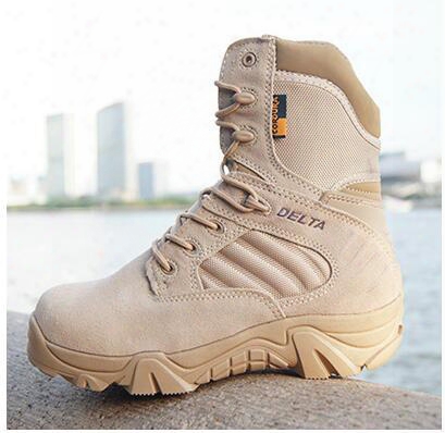 Winter/autumn High Quality Brand Men Military Boots Special Forces Tactical Desert Combat Boat Outdoor Shoes Snow Boots