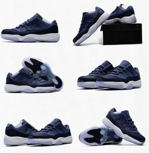 (with Box) Top Quality Air Retro 11 Xi Low Gs Blue Moon Mens Basketball Shoes Retro 11s Sports Sneakers Outdoor Shoes Size 40-47