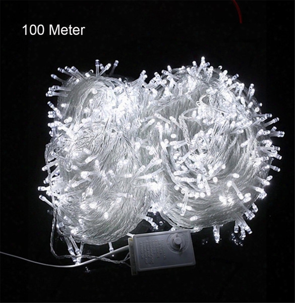 10m 20m 30m 50m 100m Led String Fairy Light Holiday Decoration Ac220v 110v Waterproof Outdoor Light With Controller
