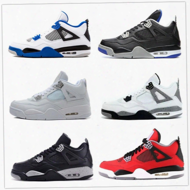 2017 Air Just 4 Oreo Basketball Shoes Men Retro 4s Pure Money Royalty White Cement Premium Black Bred Fire Red Sports Sneakers Size
