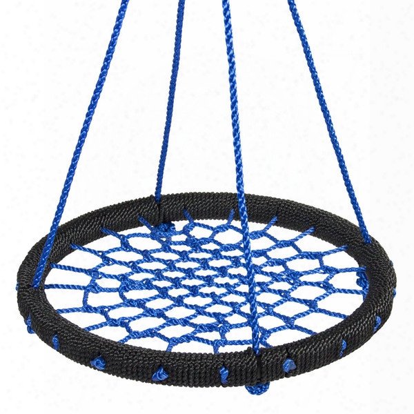 24&quot; Web Swing Playground Tree Outdoor Hanging Play Glide Seat Nylon Net Rope