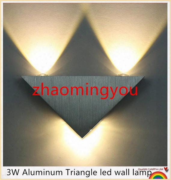 3w Aluminum Triangle Led Wall Lamp Ac85-265v High Power Led Modern Home Lighting Indoor And Outdoor Decoration Light