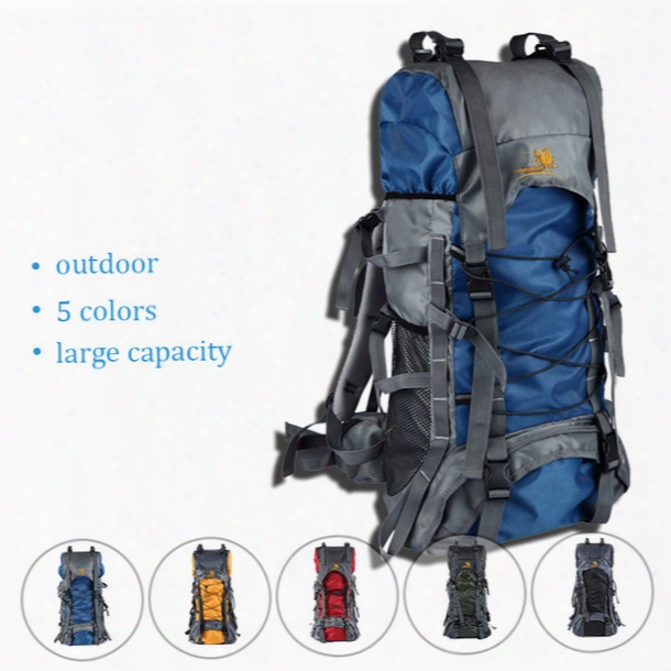 60l Big Capacity Waterproof Camping Backpack Outdoor Sports Climbing Cycling Bag Sport Rucksacks Camelback Women Men&#039;s Bags Free Shipping