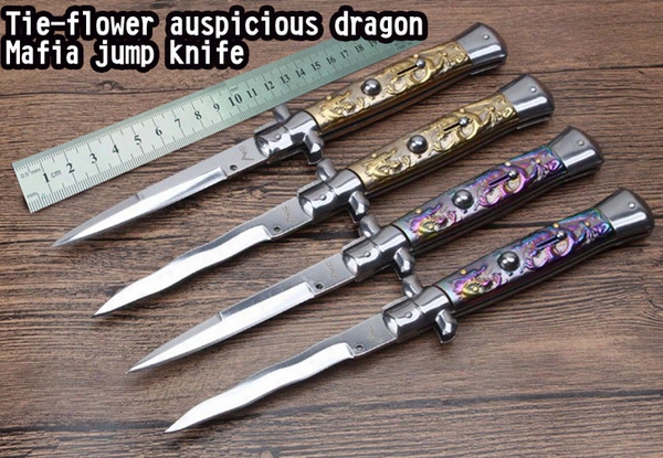 9 Model Optional 2017new 11cm Akc Italian Mafia Switchblades Outdoors, Hunting Knife Survival Knife 1 Psc Freeshipping Christmas Gifts