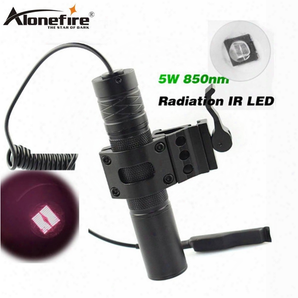 Alonefire 850nm Zoom Infrared Radiation Ir Led Night Vision Flashlight Camping Light Hunting Lamp Flashlight Ir01