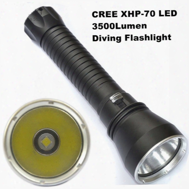 Alonefire Dv15 Cree Xhp70 Flashlight Led 3500 Lumens Professional Diving 100m Aluminum Light Cup Power Promise Dimming Outdoor Light