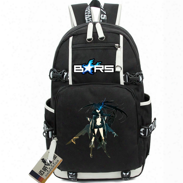 Black Rock Shooter Backpack Portable School Bag Brs Daypack Cartoon Schoolbag Outdoor Rucksack Sport Day Pack