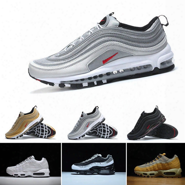 Brand New Men Low Maxes 97 Cushion Breathable Casual Shoes Cheap Massage Running Flat Sneakers Man 97 Sports Outdoor Shoes