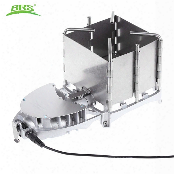 Brs - 116 Outdoor Aluminum Alloy Stove Multifunctional Portable Camping Cooking Wood-burning Stove With Carrying Box +b