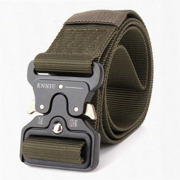 Enniu Male Army Fan Belt Belt Tactical Tactical Umltifunction Nylon Outdoor Training Belt Free Shipping