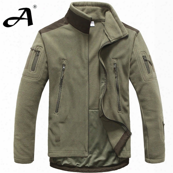 Fall-mens Clothing Autumn Winter Fleece Army Jacket Softshell Outdoor Hunting Clothing For Men Softshell Military Style Jackets