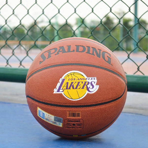 Genuine Spalding 24 Kobe Basketball Kobe Bryant Gold Signature Indoor Outdoor Anti-skidding Pu Gaming Basketball Ball 74-161 Size 7