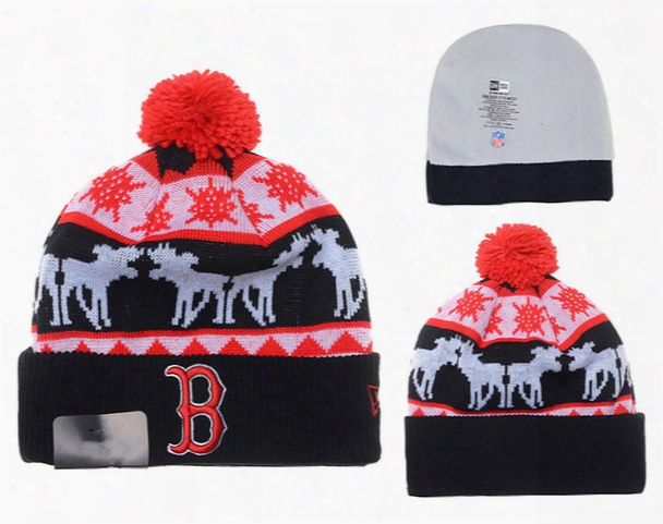 Hot Sport Boston Baseball Beanies Hat Winter Caps Popular Beani Ewholesale David Ortiz Curt Schilling Manny Ramirez Pedro Martinez