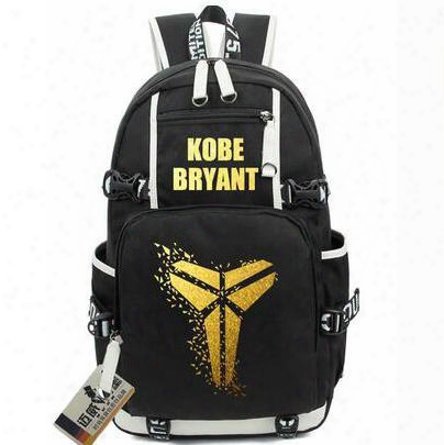 Kobe Bean Bryant Backpack Basketball Mvp School Bag Legend Daypack Golden Word Schoolba G Outdoor Rucksack Sport Day Pack