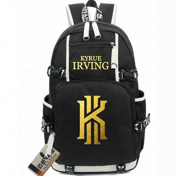 Kyrie Irving Backpack Basketball Ki School Bag Waterproof Daypack Canvas Schoolbag Outdoor Rucksack Sport Day Pack