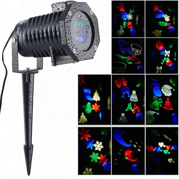 Led Floodlight Outdoor Waterproof Ip65 Laser Firefly Stage Lights 10 Patterns Landscape Spotlight Christmas Projector Led Garden Lawn Lamps