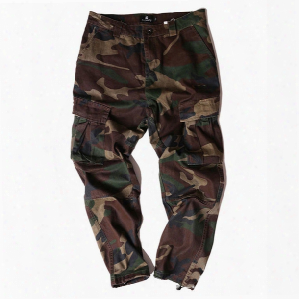 Men Camouflage Jogger Pants High Quality Outdoor Cargo Pants Kanye West Street Bottoms Cool Skatebaord Trousers Osg0805